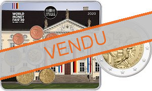 Coffret série monnaies euro France miniset 2020 BU - World Money Fair salon de Berlin