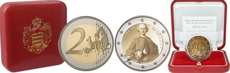 Commémorative 2 euros Monaco 2020 BE - 300 ans Honoré III