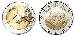 Commémorative 2 euros Malte 2021 UNC - Héros de la pandémie