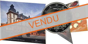 Coffret série monnaies euro Luxembourg 2023 BU - Ville Wiltz (Version Chambre des Députés)