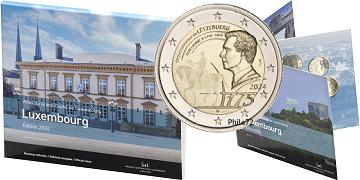 Coffret série monnaies euro Luxembourg 2024 BU - Ville Luxembourg (Version Grand-Duc Guillaume II)