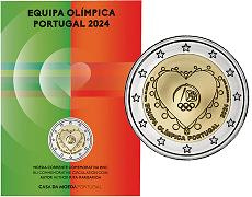 Commémorative 2 euros Portugal 2024 BU Coincard - Jeux Olympiques de Paris