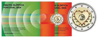 Commémorative 2 euros Portugal 2024 BE - Jeux Olympiques de Paris