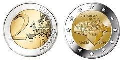 Commémorative 2 euros Malte 2024 UNC - Citadelle de Gozo