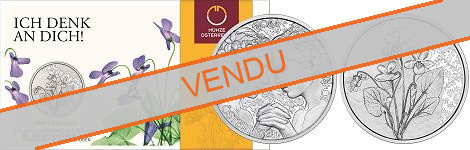 Commémorative 10 euros Argent Autriche 2024 BU - La Violette