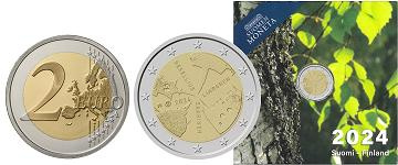 Commémorative 2 euros Finlande 2024 BE - Architecture Finlandaise