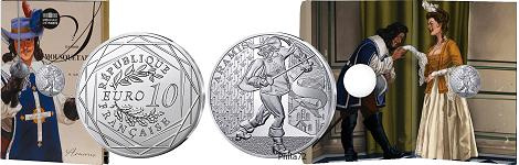 Commémorative 10 euros Argent Mousquetaire Aramis 2024 - Monnaie de Paris