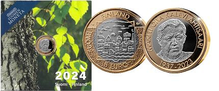 Commémorative 5 euros Finlande 2024 BU - Président Martti Ahtisaari Numérotée