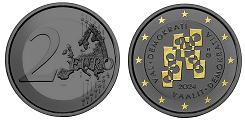 Commémorative 2 euros Finlande 2024 UNC Ruthénium & Or - Elections et Démocratie (en prévente)