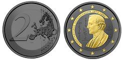 Commémorative 2 euros Grèce 2023 UNC Ruthénium & Or - Constantin Carathéodory (en prévente)