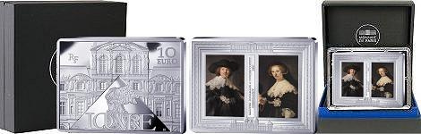 Commémorative 10 euros Argent Oopjen et Marten de Rembrandt 2025 BE - Monnaie de Paris (en prévente)