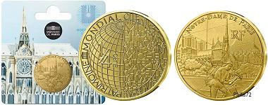 Unesco Notre-Dame 1/4 euro France 2025 UNC - Monnaie de Paris (en prévente)