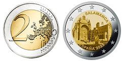 Commémorative 2 euros Espagne 2025 UNC - Vieille ville de Salamanque