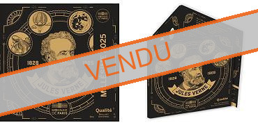 Coffret série monnaies euro France miniset 2025 BU - Jules Verne