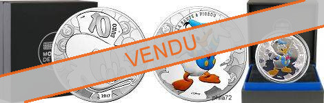 Commémorative 10 euros Argent Donald la bande a Picsou 2017 Belle Epreuve - Monnaie de Paris