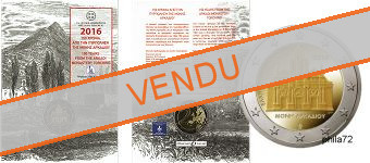 Commémorative 2 euros Grèce 2016 Coincard - Monastère Arkadi