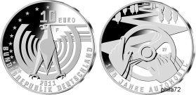 Commémorative 10 euros Allemagne 2011 UNC - 125 ans automobile