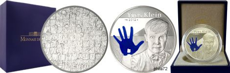 Commémorative 10 euros Argent Yves Klein 2012 Belle Epreuve - Monnaie de Paris