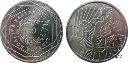 Commémorative 5 euros Argent Semeuse France 2008 UNC