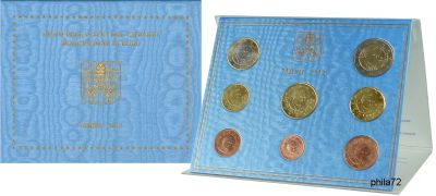 Coffret série monnaies euros Vatican 2012 BU - Benoit XVI