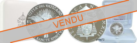 Commémorative 5 euros Argent Vatican 2013 Belle Epreuve - Siege vacant (sede vacante)