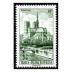 Timbre Notre-Dame de Paris 2024 - 7.00€ vert provenant du bloc